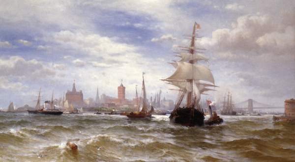 ''City And Harbour Of New York' by Edward Moran (1889).